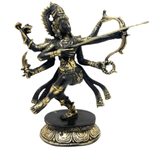 Arjuna Bronze Sculpture – Brown Gold Polish