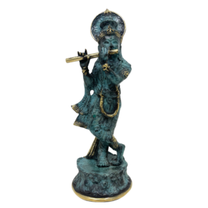 Garuda Wisnu Kencana Bronze Sculpture – Blue Gold Polish