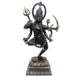 Kali Bronze Sculpture – Brown Gold Polish