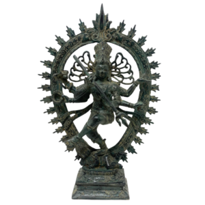 Shiva Nataraja Bronze Sculpture – Green Finish
