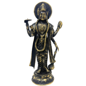 Wisnu Bronze Sculpture – Brown Gold Polish
